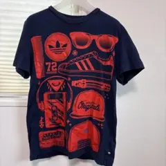 adidas アディダスオリジナルス　グラフィック Tシャツ L ネイビー