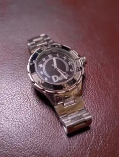 D&G アナログ腕時計 シルバー/ブラック