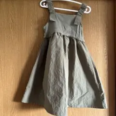 オリーブグリーン ジャンバースカート