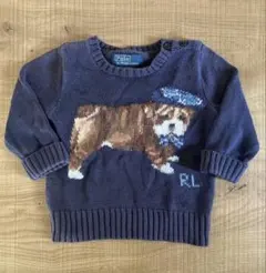 ラルフローレン　ベビー　ニット　犬　9M