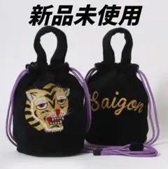 【新品タグ付】HOUSTONヒューストン6888刺繍パイルエフェクトバッグ
