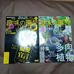 趣味の園芸 9月号 多肉植物特集