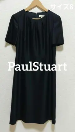 PaulStuart　ポールスチュアート　半袖ワンピース　サイズ8　美品　膝下
