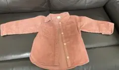 コーデュロイシャツとミニースカートセット