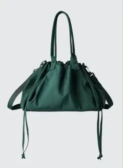 未使用品　ユニクロ　ドローストリングスバッグ　グリーン