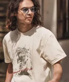 CAMBIO ピグメント Tシャツ グラフィック メンズ 半袖 クルーネックのサムネイル