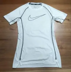 NIKE PRO　ナイキ　半袖コンプレッションTシャツ　メンズS　ホワイト　匿名