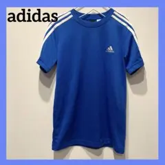 adidas アディダス 半袖Tシャツ スポーツ サッカー 速乾 青 メンズ