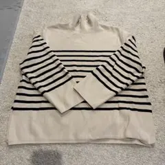 H&M ストライプ 長袖ニット M