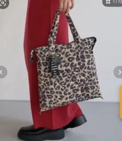 ベイフロー　チャーム付き3WAYキルトトート / ショルダーバッグ