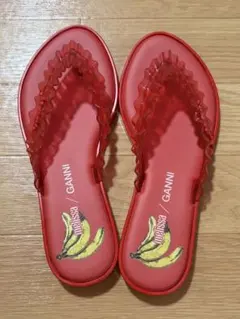 中町綾着用 新品GANNI x Melissa サンダル レオパード柄 23cm - メルカリ