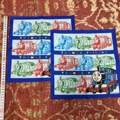 まとめ売り⭐︎機関車トーマス　ハンカチ 2枚セット　キッズハンカチ　パーシー　青