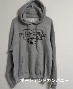 PORT & COMPANY グレー パーカー プルオーバー　アメリカ古着