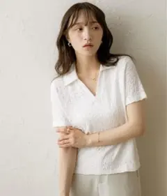 【新品】NOAHLジャガードスキッパーTシャツ
