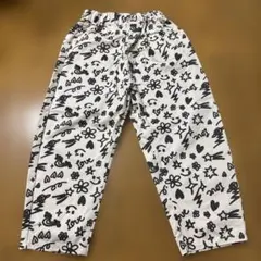 キッズ 総柄プリント ロングパンツ ウエストゴム