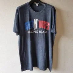 N0917 メンズ ガンズ・アンド・ホーゼス ボクシングチーム Tシャツ グレー