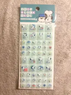 PEANUTS DROP BLOCK SEAL 未開封 スヌーピー 平成レトロ