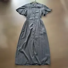 ZARA シャツワンピース グレー ブラック 半袖