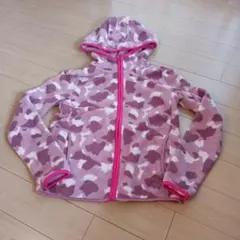UNIQLO フリースジャケット ピンク迷彩