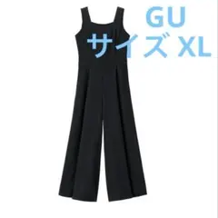 GU バックリボン コンビネゾン サロペット ダークグレー XL