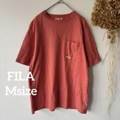 【フィラ】 M♪ レディース 半袖 Tシャツ カジュアル 無地 オレンジ