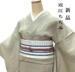 ◎mk-1978 新品 近江ちぢみ 麻着物 薄水色 8-17 - メルカリ