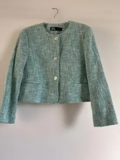 ZARA ノーカラージャケット