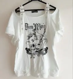 DimMoire Dig in SkullオフショルT Tシャツ ホワイト 白 - メルカリ