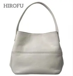 未使用新品HIROFU ヒロフ限定品ホワイト レザー トートバッグ - メルカリ