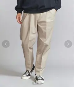 高級感★美品◎ユナイテッドアローズ　マイクロ チノ テーパード パンツ　M