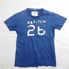 ★アバクロンビー＆フィッチ 26ロゴTシャツ メンズ M ブルー系
