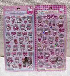 正規品 キティーピンク 第一弾 + 第二弾 ボンボンドロップシール2枚セット