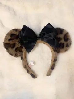 ディズニー　ヒョウ柄　カチューシャ