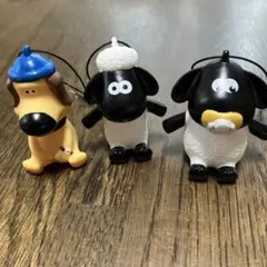 非売品　羊のショーンストラップ　こひつじのティミー、ショーン、牧羊犬のビッツァー