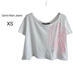 ☆Calvin Klein Jeans カルバンクライン Tシャツ XS 白
