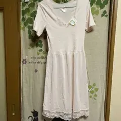 ピンク スリップ サイズ95 レース付き