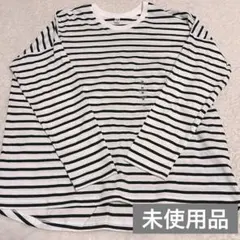 UNIQLO 長袖 ボーダーTシャツ 未使用 サイズシール付き