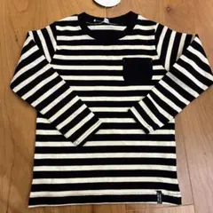 ボーダー 長袖カットソー 110cm