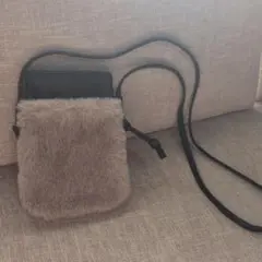 ファー付き ショルダーバッグ ミニバッグ