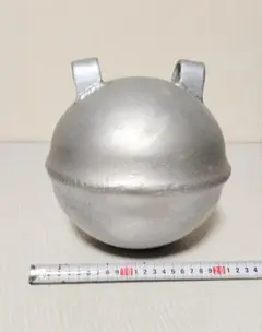 浮き玉　①アルミ製浮き玉サイズ直径約20cm 旧ソ連 アルミ玉 アルミ浮　珍品