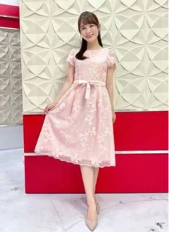 ✨現行タグ✨【エムズグレイシー】ノースリーブワンピース　レース　38 ホワイト リボンレースワンピース | msgracy