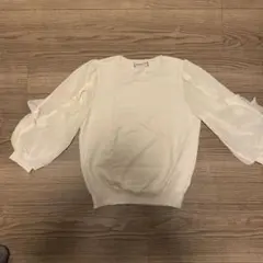 新品未使用⭐︎アプワイザーリッシェ⭐︎アンサンブル袖フリルニット✖️カーディガン