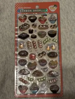 国正規品　和柄　ボンボンドロップシール　日本食　縁起物　富士山 ３枚セット