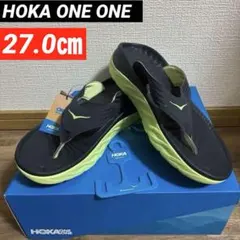 新品 HOKA ホカ オラ リカバリーフリップ US8 廃盤 グレー 国内正規品