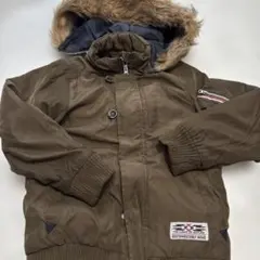 レアライン　EDWIN ブラウン ダウンコート 140 フード取り外し可能　美品