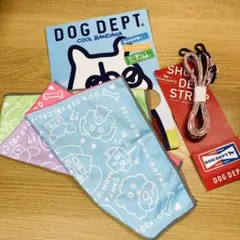 DOG DEPT クールバンダナ L　＆　ストラップ ヴィンテージ柄のサムネイル