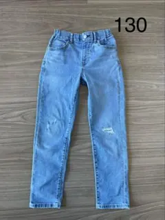 【ユニクロ】ウルトラストレッチデニム（ダメージ・ファスナー無し）130