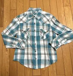レディース M ウエスタン チェックシャツ 長袖シャツ アメカジ 古着