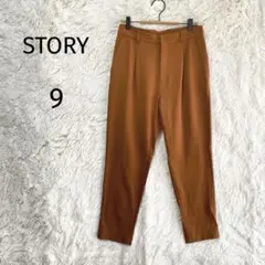 STORY/テーパードパンツ/9/ワンタック オフィス ブラウン