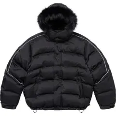 Supreme × Jordan ブラックダウンジャケット XL Supreme x Jordan】Puffer Jacket☆Black☆24FW☆ (Supreme